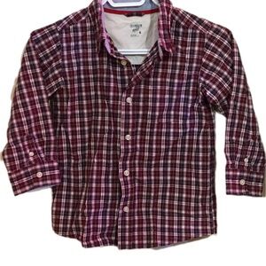 Plaid Button Down Kids Shirt